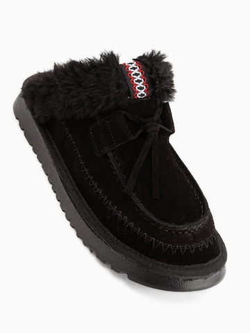 Limoya Pantolette 'Tisha' in Schwarz: Vorderseite