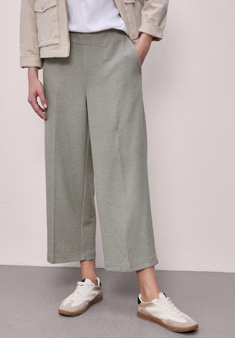 STREET ONE Wide Leg Hose in Grün