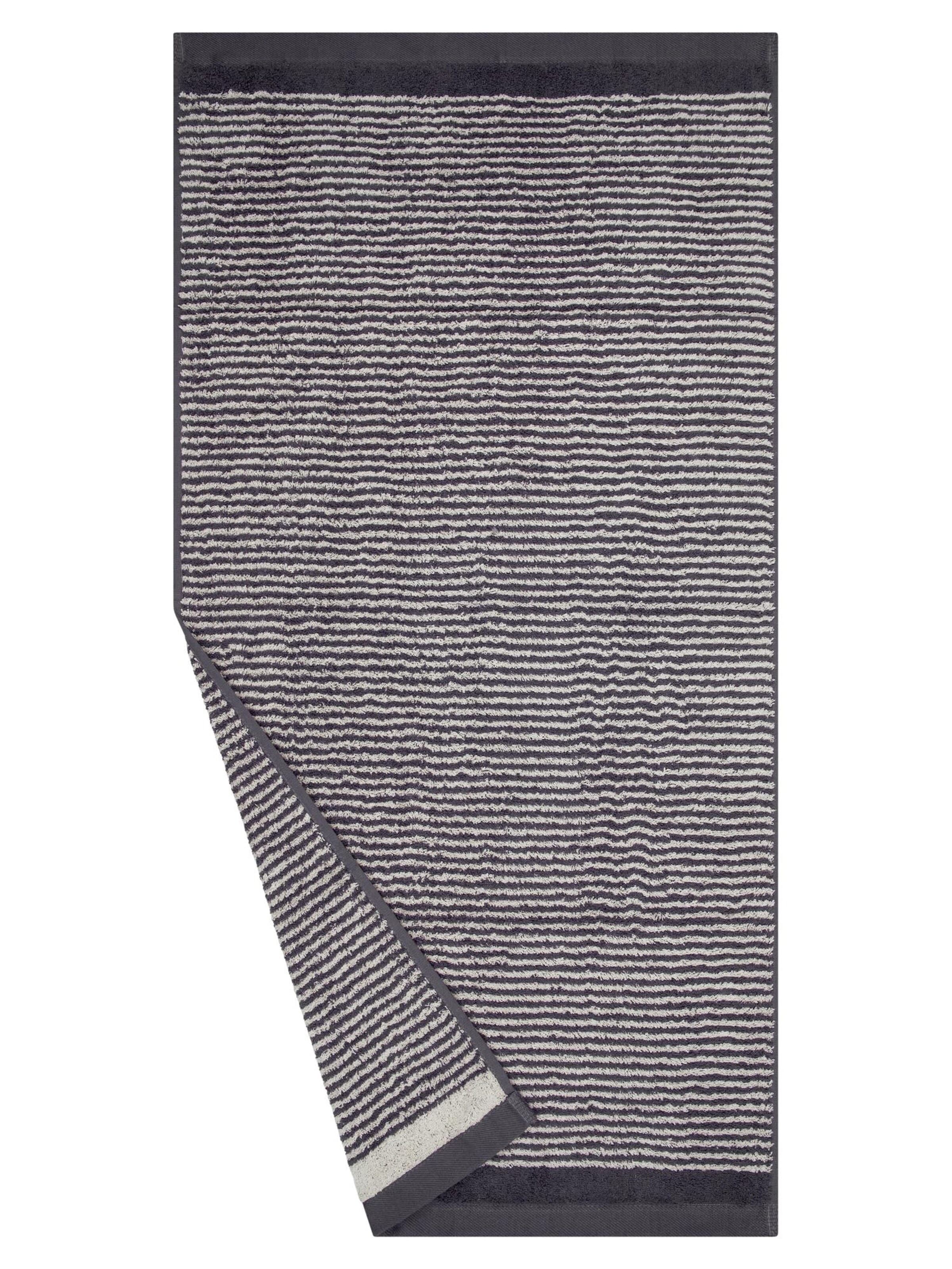 ROSS Towel 'Stripes' in Grey