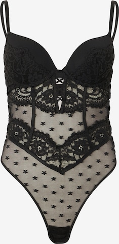 Hunkemöller Body 'Valora' värissä musta: etupuoli