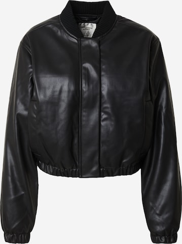 Abercrombie & FitchPrijelazna jakna - crna boja: prednji dio