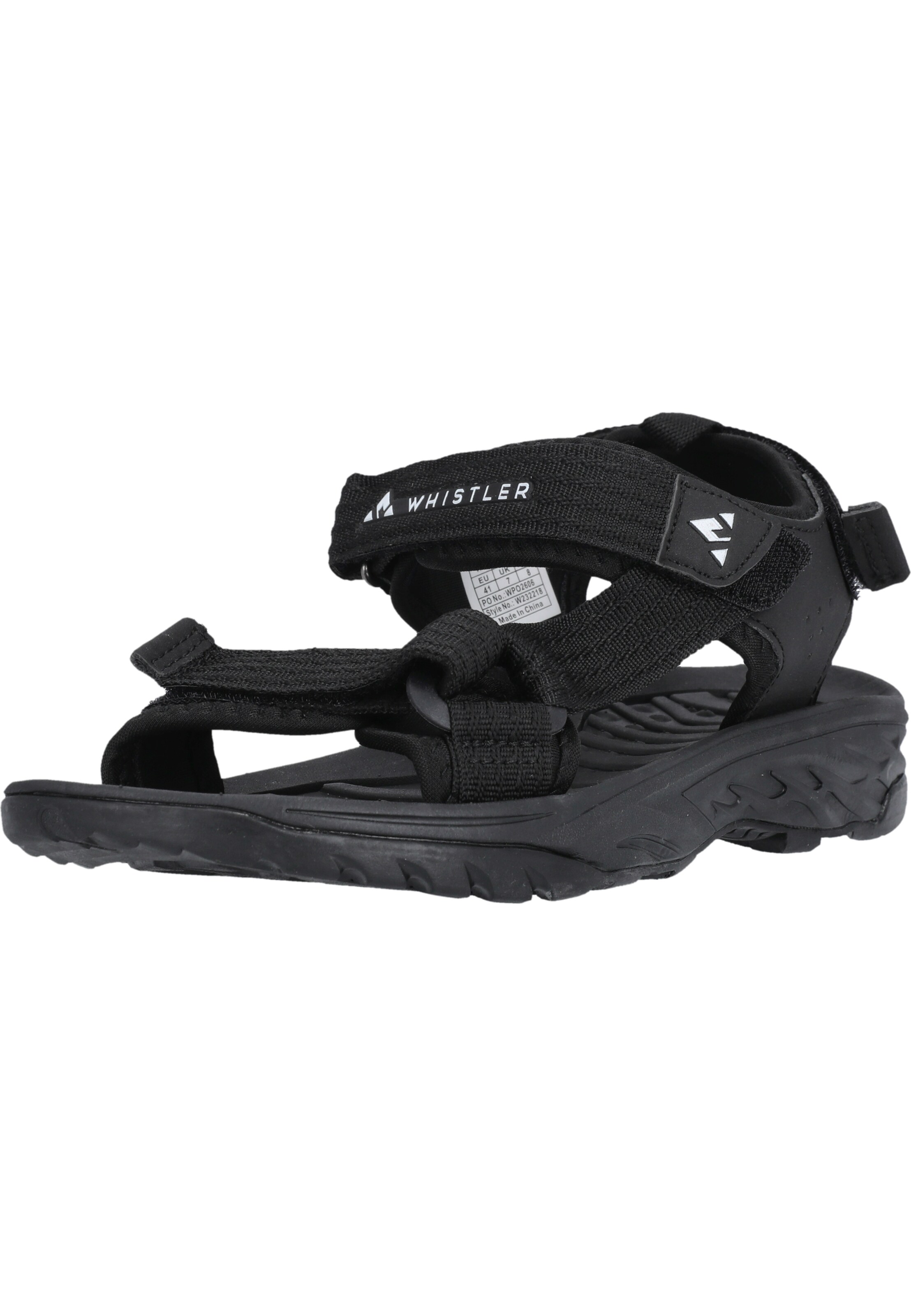 Whistler Sandal 'Zakim' in Black: front