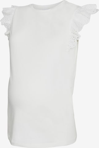 MAMALICIOUS - Top 'MAYA' em branco: frente