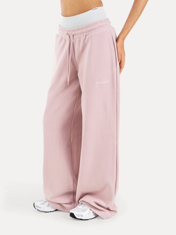 Loosefit Pantalon Smilodox en rose