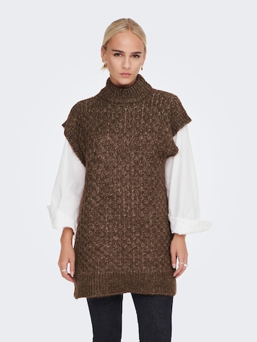 Pull-over ONLY en marron : devant