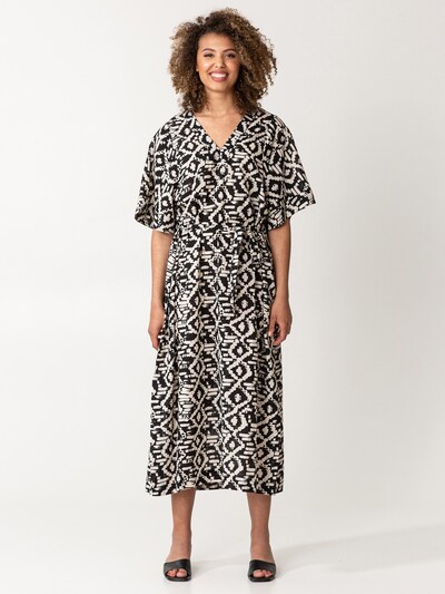 Rochie 'Noomi Kaftan' Indiska pe bej / negru, Vizualizare model