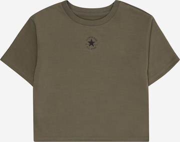 T-Shirt 'CHUCK' CONVERSE en vert : devant