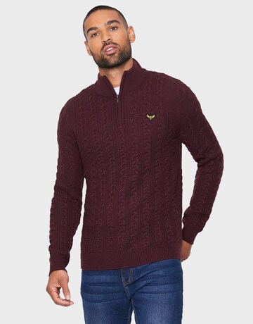 Pull-over 'Swindon' Threadbare en rouge : devant