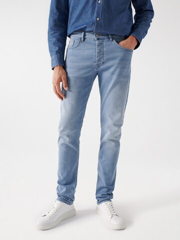 Salsa Jeans Slimfit Jeans in Blauw: voorkant