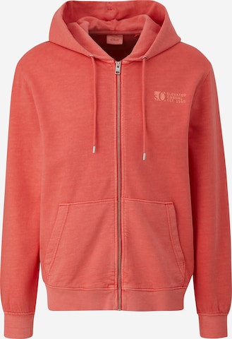 s.Oliver Zip-Up Hoodie in Orange: front