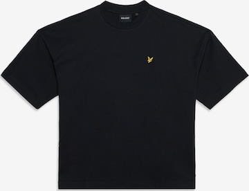 Tricou de la Lyle & Scott pe negru: față