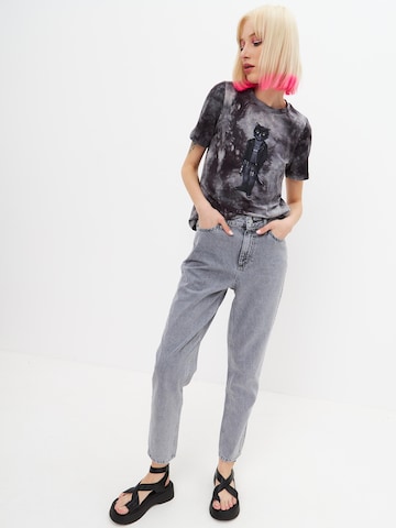 T-shirt 'Rocker Cat' Cat e Lolette en gris