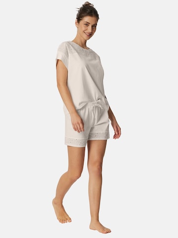 SCHIESSER Korte pyjama ' Casual Nightwear ' in Wit