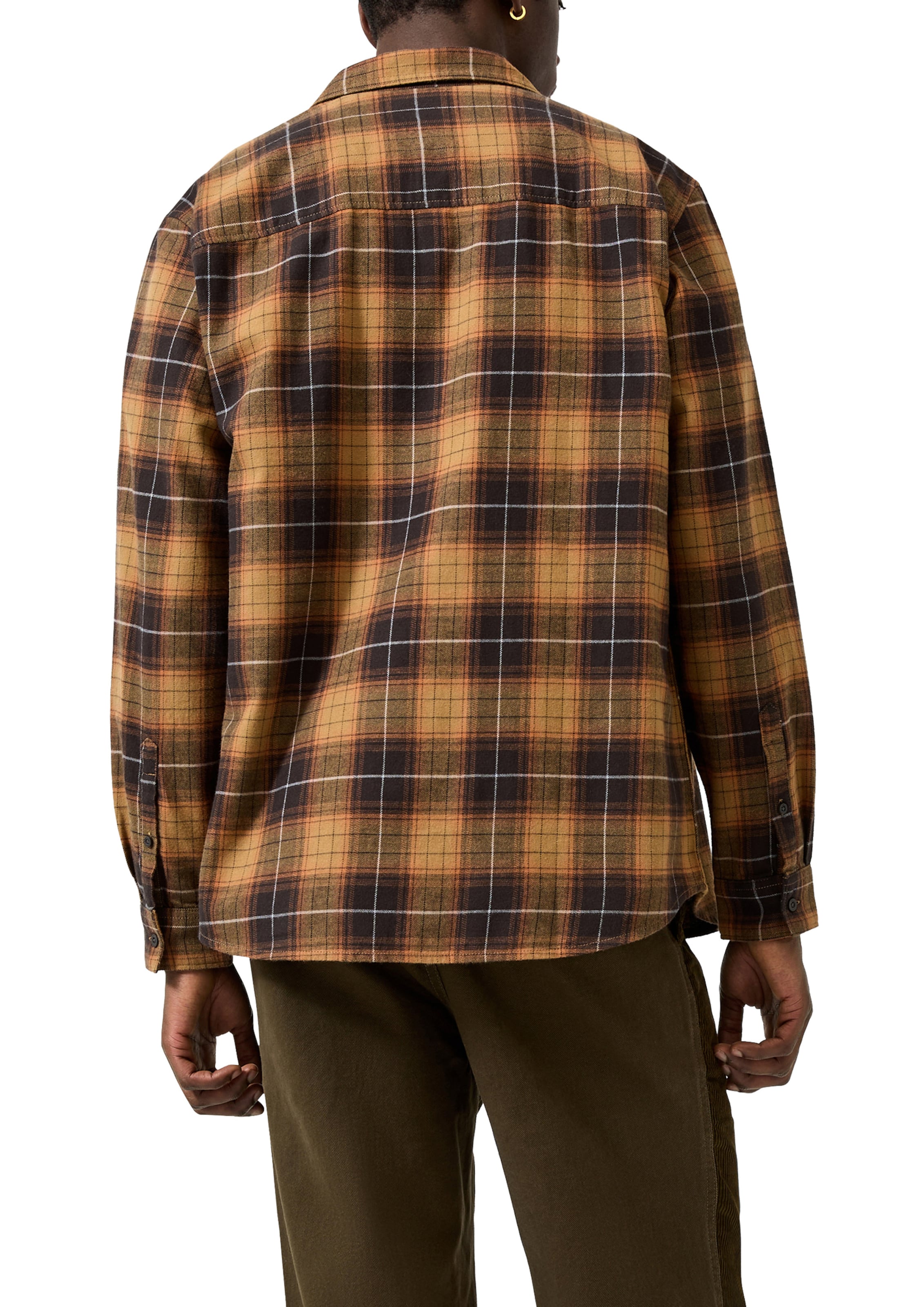 Coupe regular Chemise QS en marron : derrière