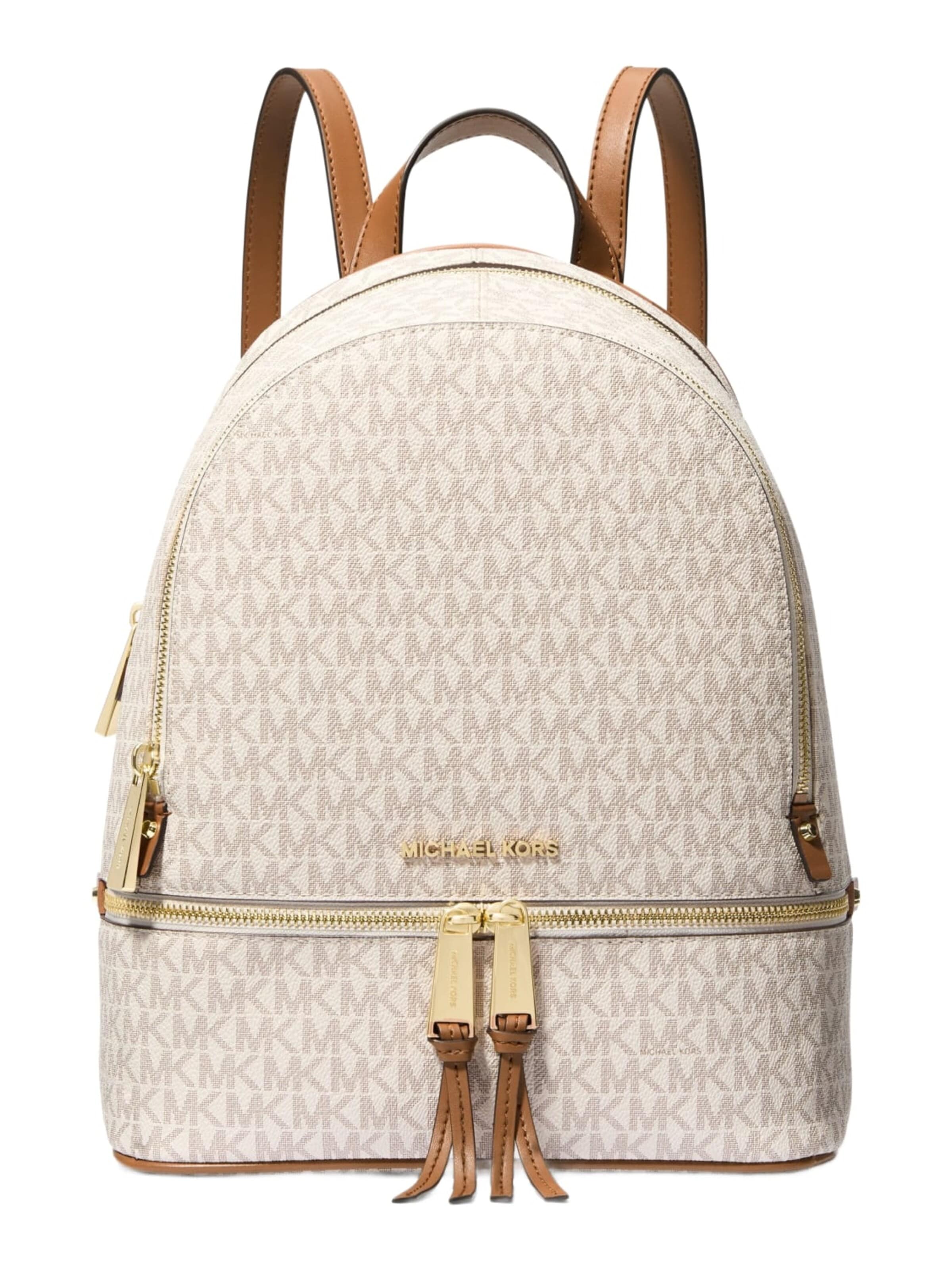 MICHAEL Michael Kors Håndtaske 'Michael Kors Sac à dos Rhea Zip Beige' i beige: forside