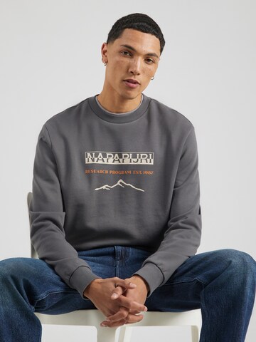 NAPAPIJRI Mikina 'BANEM' – šedá: přední strana