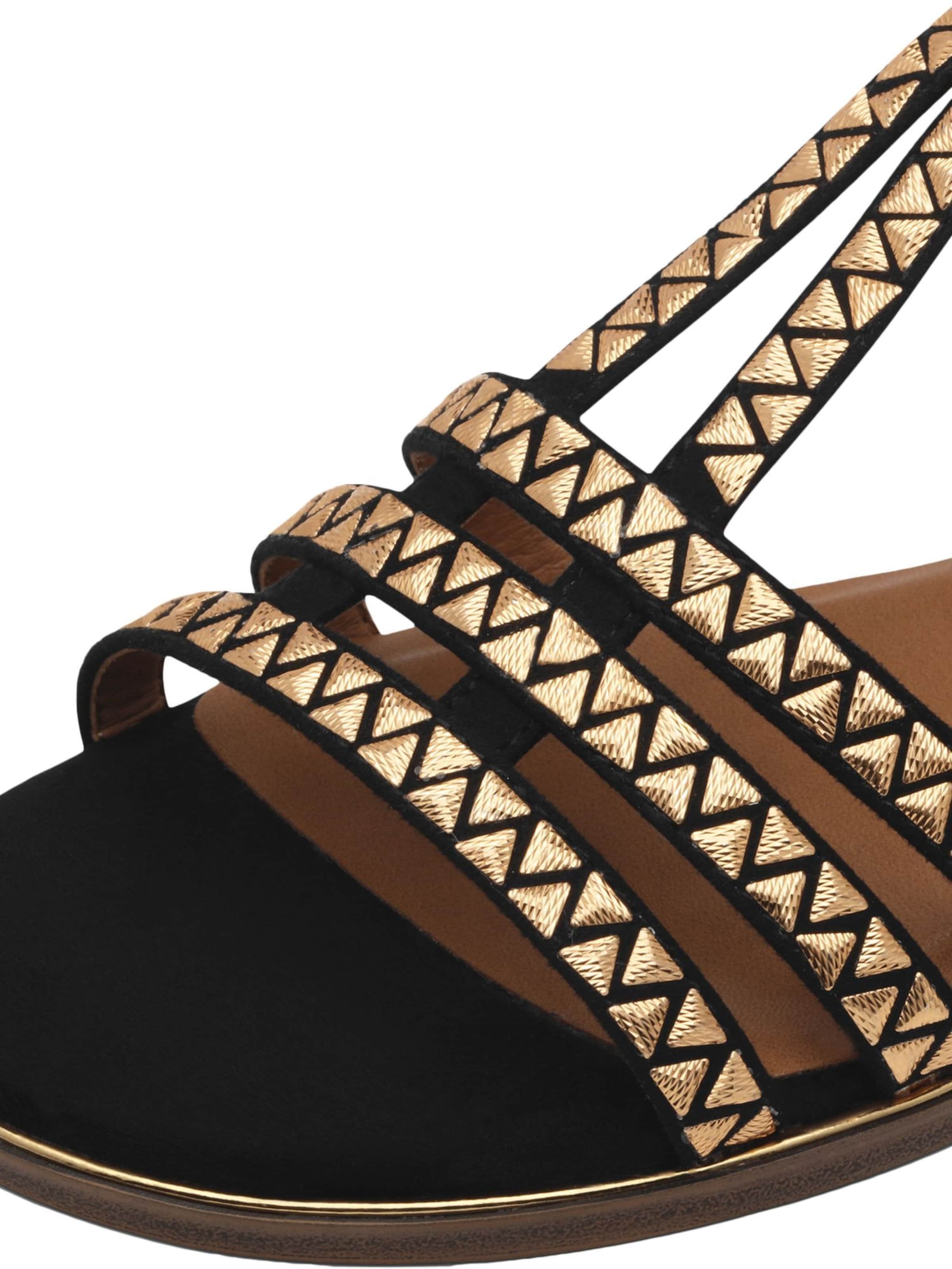 Sandales à lanières Tamaris en or