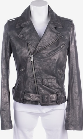 Each x Other Lederjacke / Ledermantel L in Silber: Vorderseite