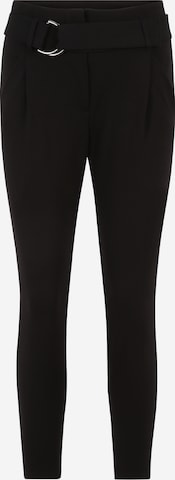 Vero Moda Petite Slimfit Bandplooibroek 'BAILEY' in Zwart: voorkant