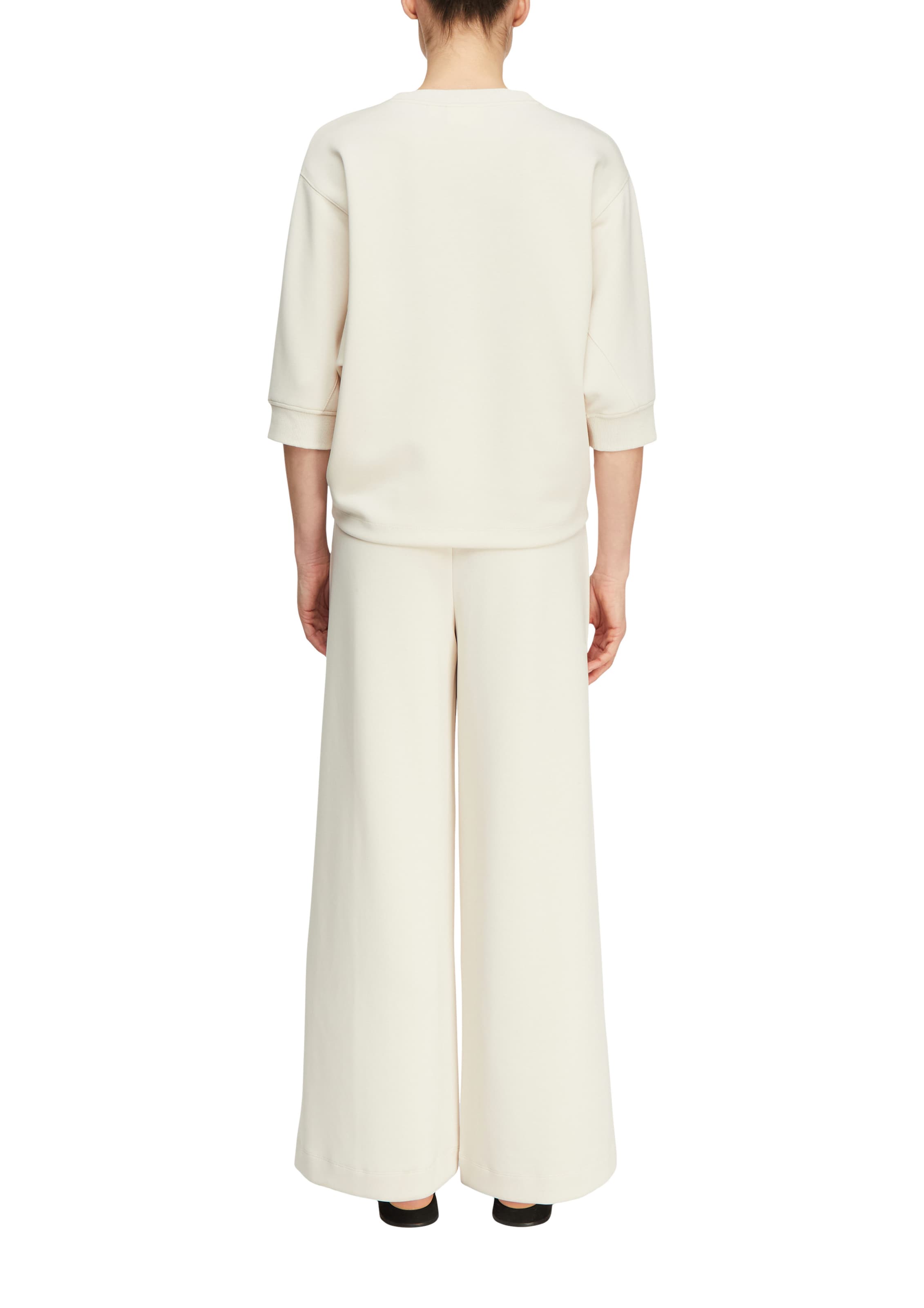 Wide Leg Pantalon COMMA en beige
