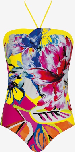 SUNFLAIR Badeanzug in blau / gelb / pink / weiß, Produktansicht