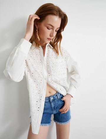 Koton Bluse in Weiß