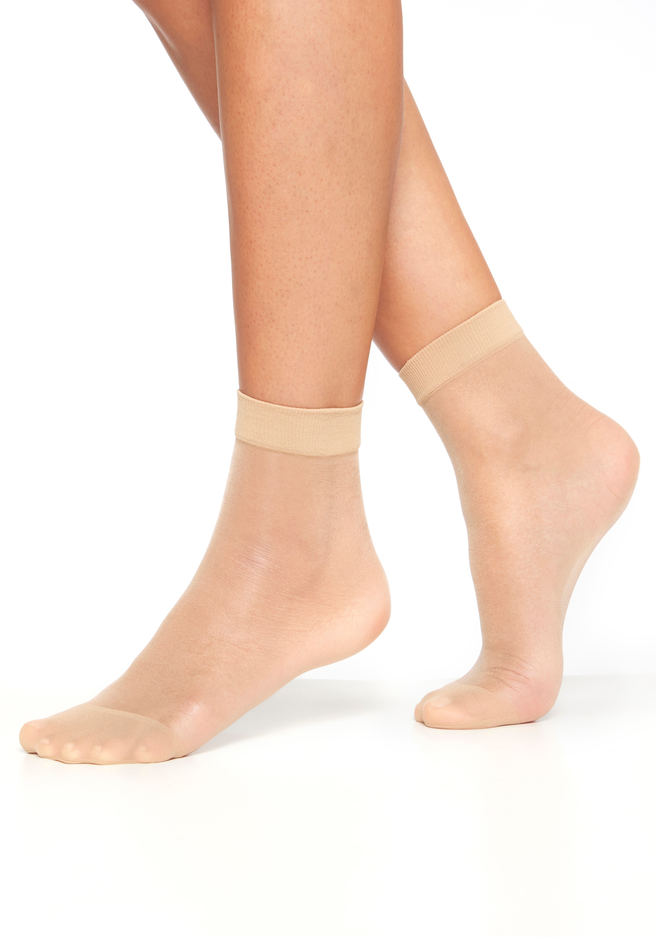 LASCANA Socks in Beige: front