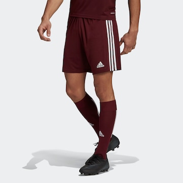 regular Pantaloni sportivi 'Squadra 21' di ADIDAS SPORTSWEAR in rosso: frontale