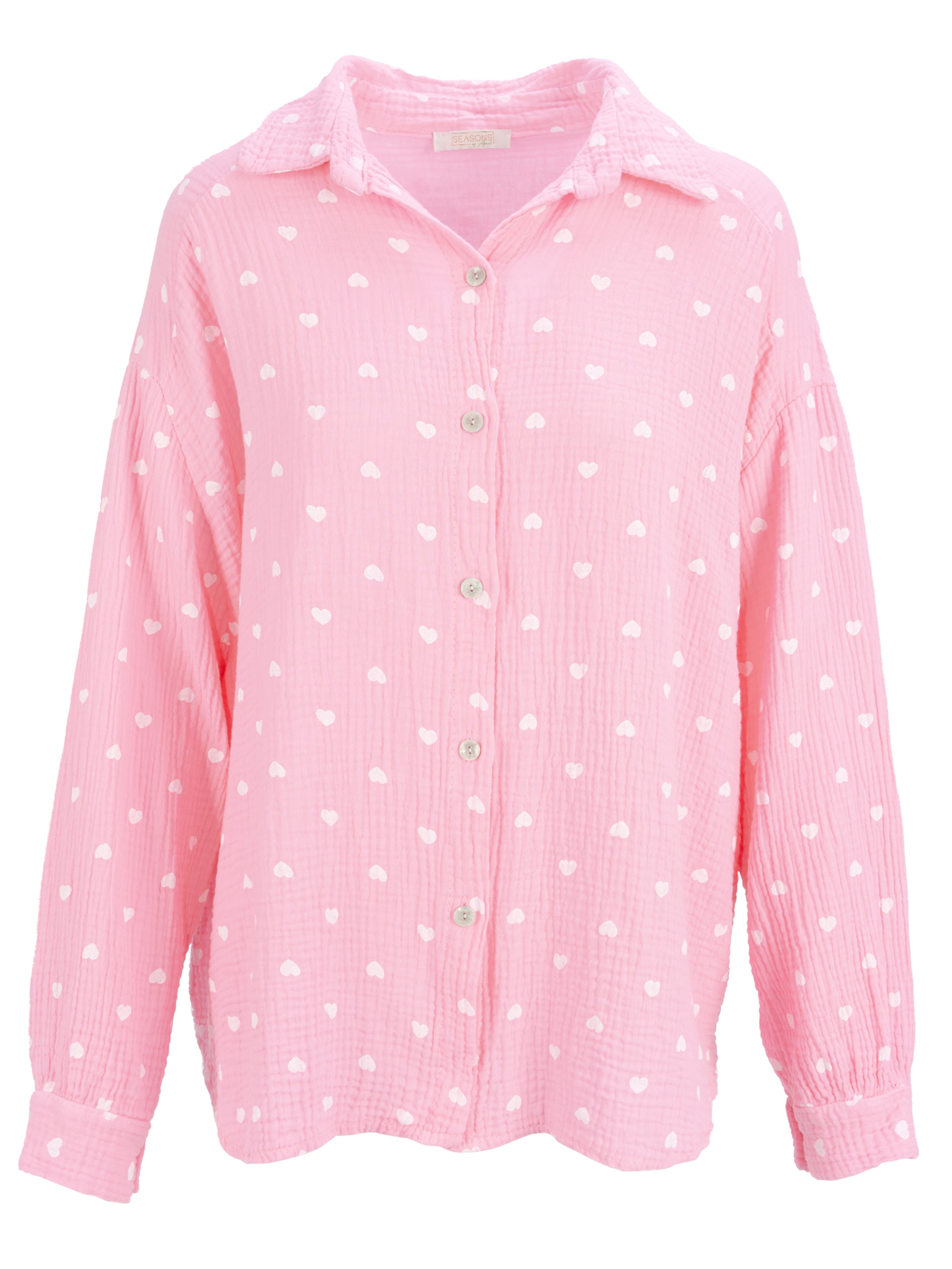 Seasons of April Bluse 'Liya' in Pink: Vorderseite