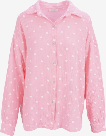 Chemisier 'Liya' Seasons of April en rose : devant