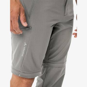 VAUDE Regular Outdoor Pants 'Farley Stretch ZO II' in Grey