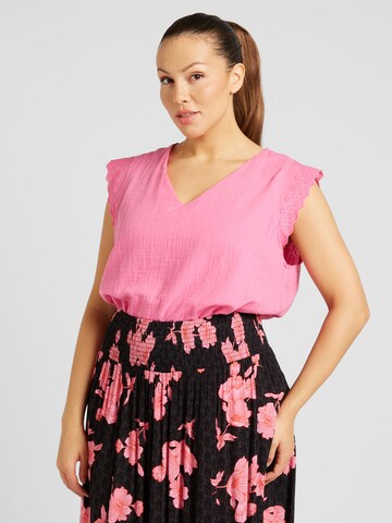 ONLY Carmakoma Blouse 'CARThyra' in Pink: front