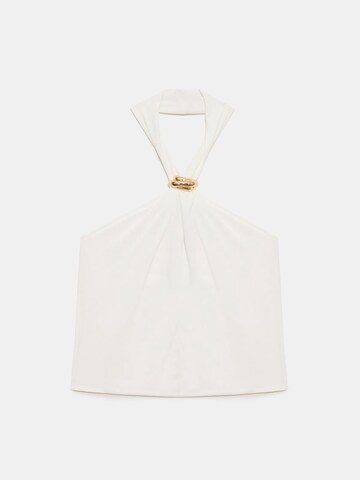 No Matter What Top in Beige: voorkant