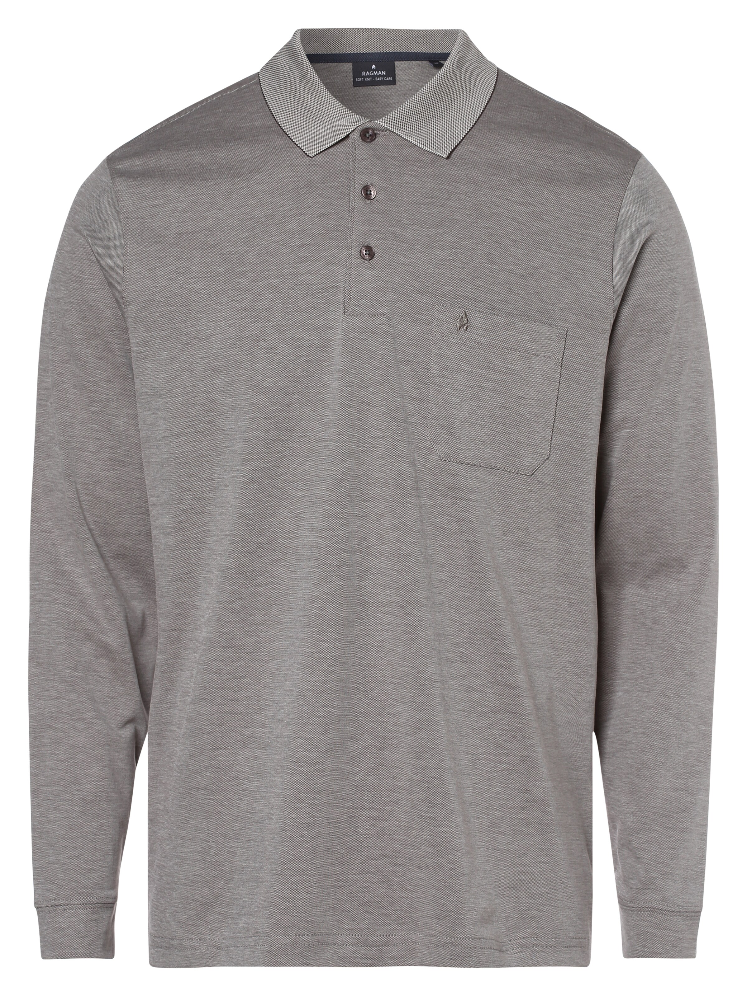 Ragman Shirt in Grijs: voorkant