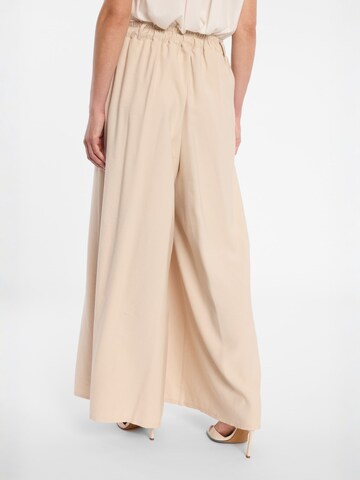 Ana Alcazar Regular Bandplooibroek 'Dorin' in Beige