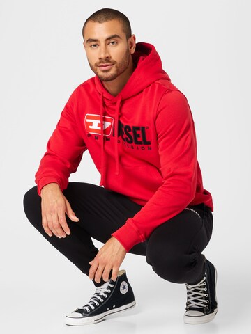 DIESEL Sweatshirt 'GINN' in Red