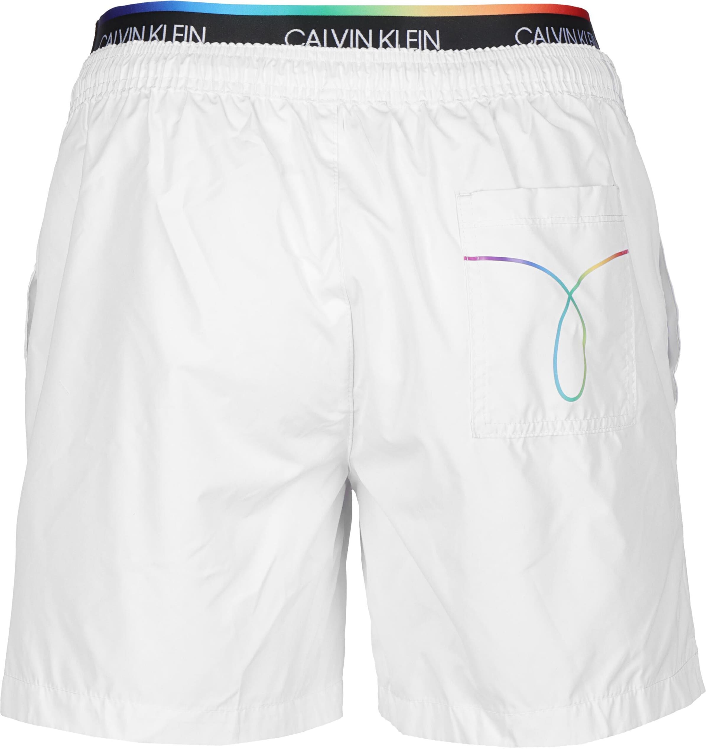 Homme Shorts de bain Medium Double Calvin Klein Underwear en Blanc 
