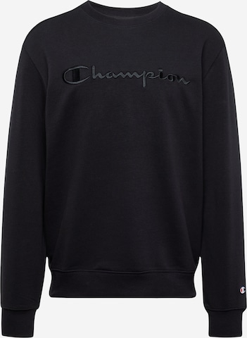 Champion Authentic Athletic Apparel Sweatshirt in Black: front