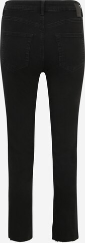 Pieces Petite Regular Jeans 'DELLY' in Schwarz