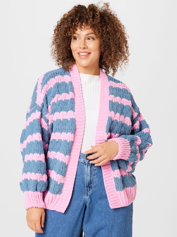 Cotton On Curve Knit cardigan in Blue: front