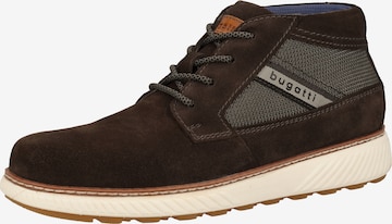 bugatti Athletic Lace-Up Shoes in Brown: front