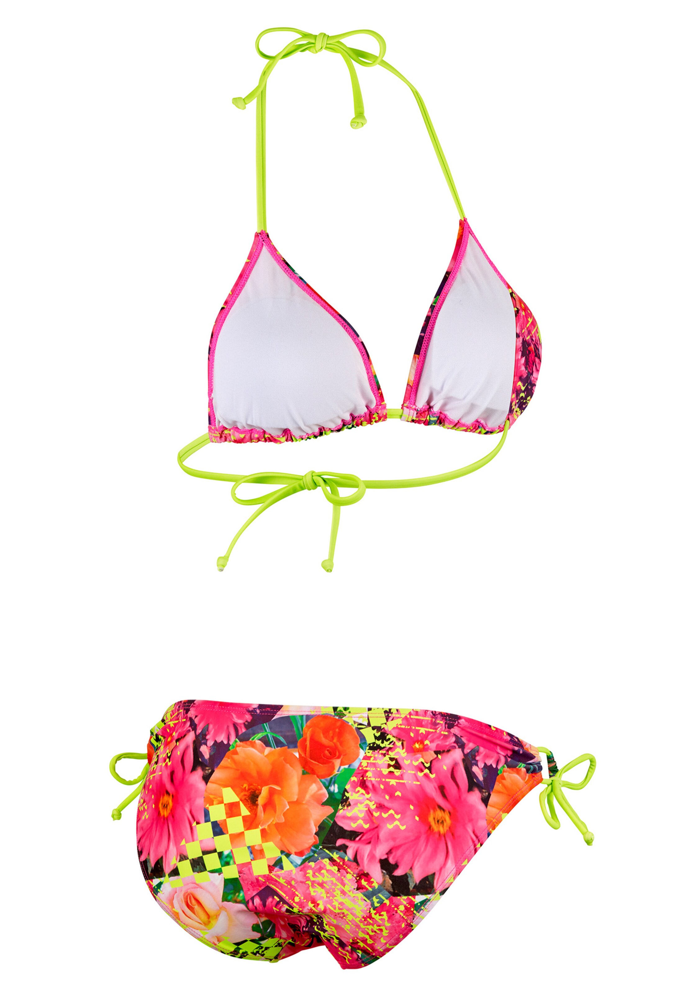 BECO the world of aquasports Triangle Bikini 'Fresh Flowers' in Mixed colours