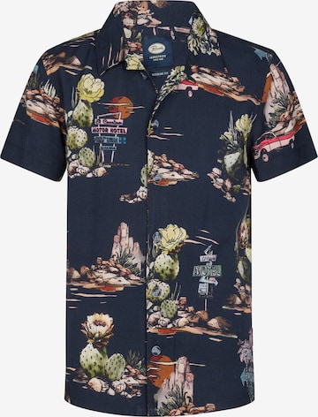 Petrol Industries Regular fit Button up shirt in Blue: front