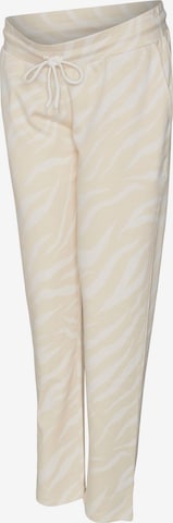 MAMALICIOUS - Tapered Pantalón 'Yates' en blanco: frente