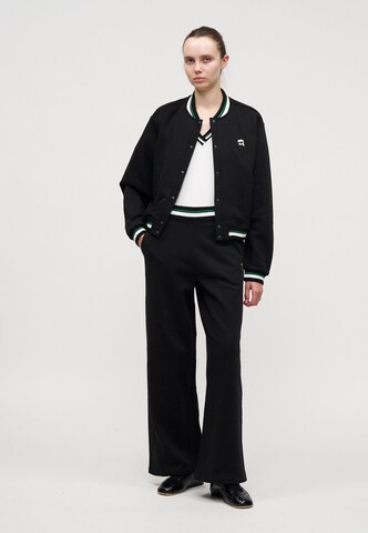 Karl Lagerfeld - Sudadera con cremallera 'IKON' en negro