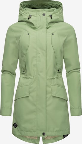 Manteau fonctionnel 'Begonia' Ragwear en vert : devant