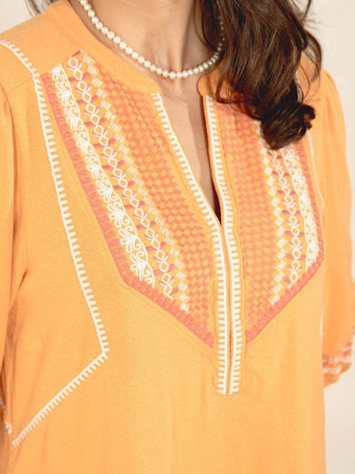Odd Molly Dress ' The Earth ' in Orange / White, Item view