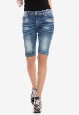 CIPO & BAXX Regular Jeans in Blauw: voorkant