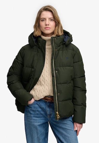 Superdry & Co Tussenjas in Groen: voorkant