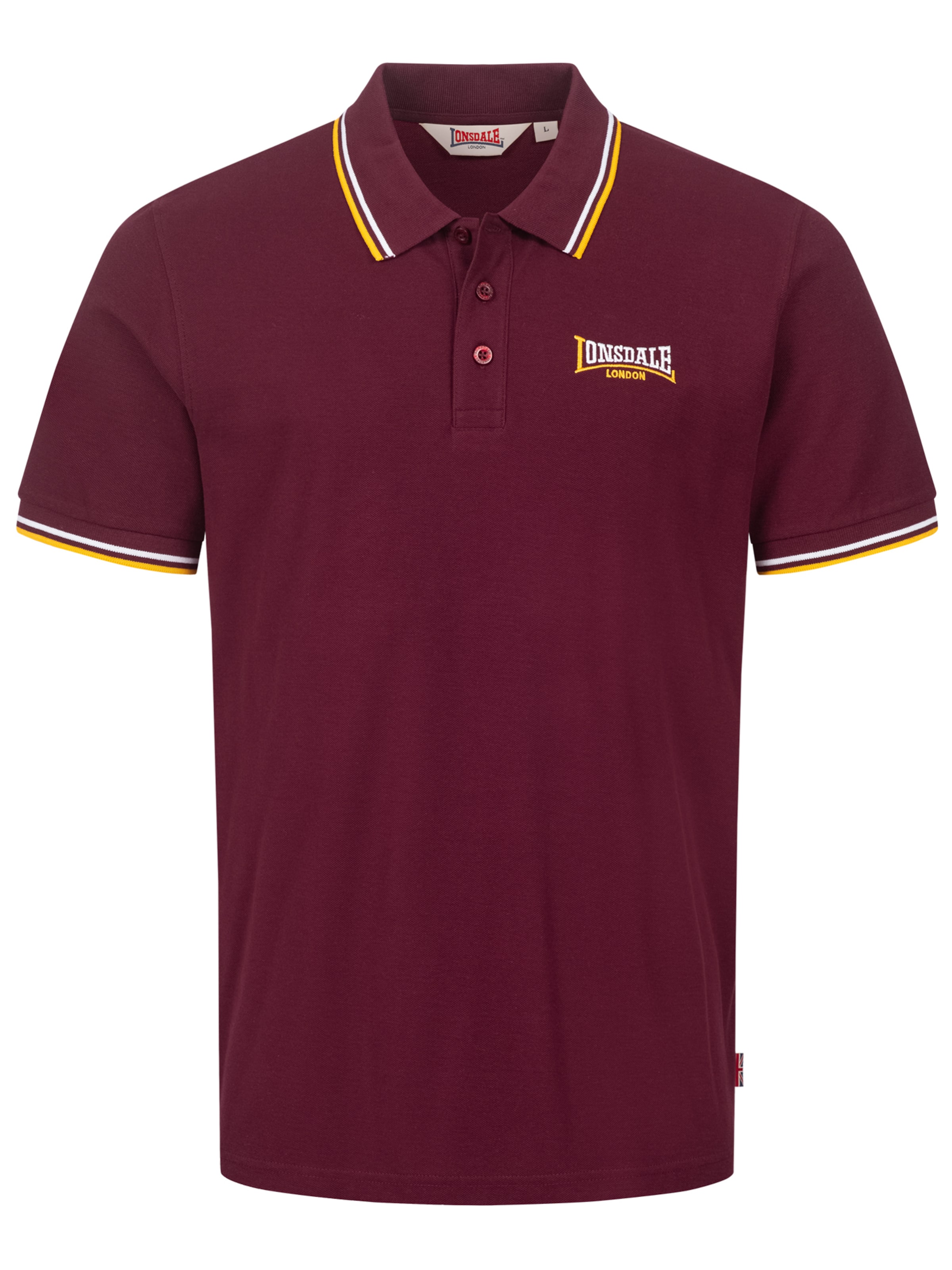 LONSDALE Koszulka 'Velton' w kolorze czerwony: przód